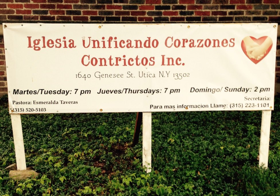 Iglesia Unificando Corazones Contrictos Inc. Church Sign